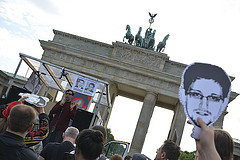 EU Snowden Protest