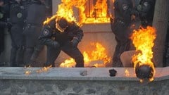 Cop On Fire